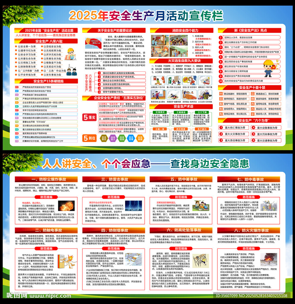 2025年安全生產(chǎn)月宣傳欄