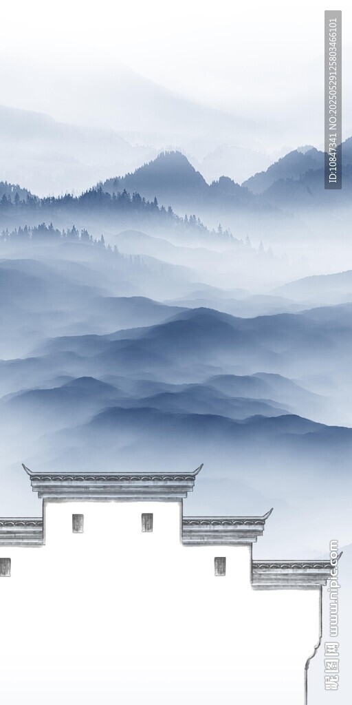 意境 山水中式玄關(guān) TIF分層