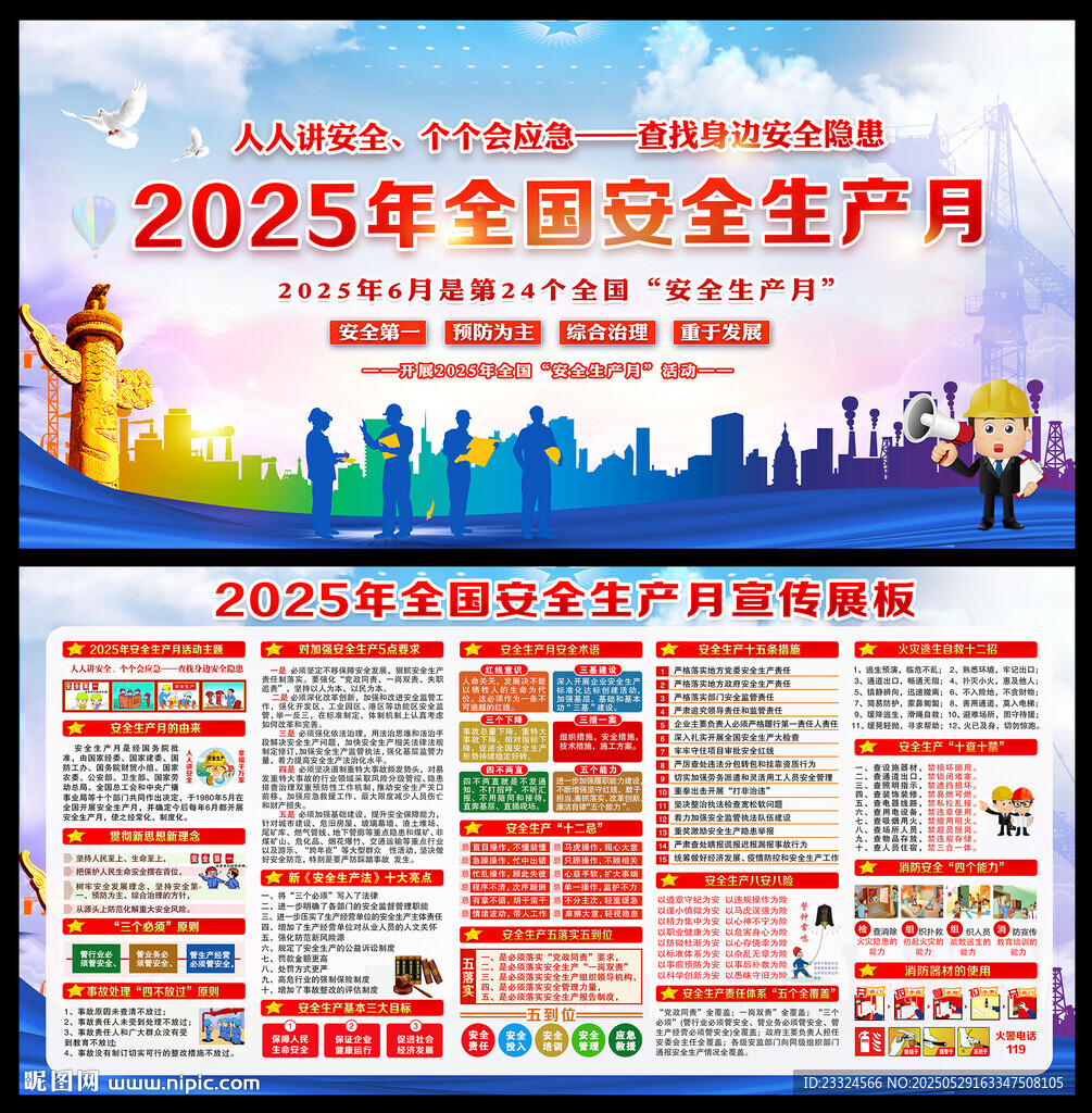 2025年安全生產(chǎn)月展板