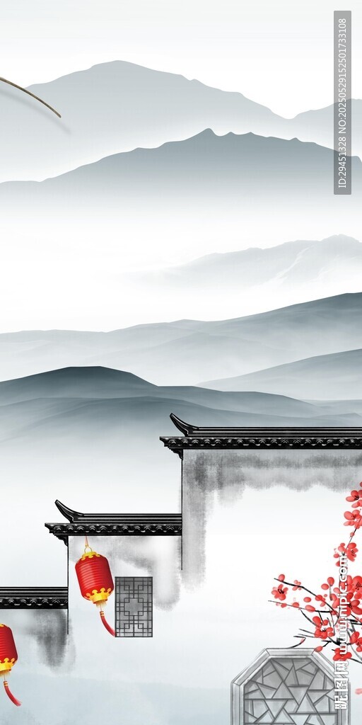 別墅 奢雅中式玄關(guān) TIF分層
