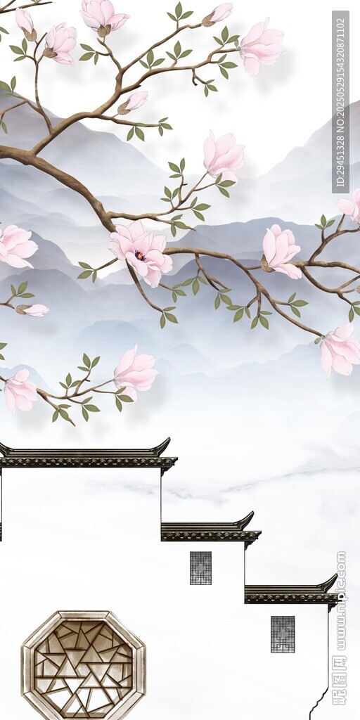現代 奢雅中式玄關 TIF分層