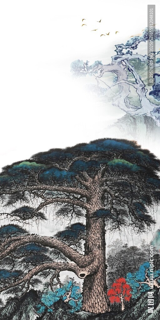 中式 意境玄關(guān)新畫 TIF分層
