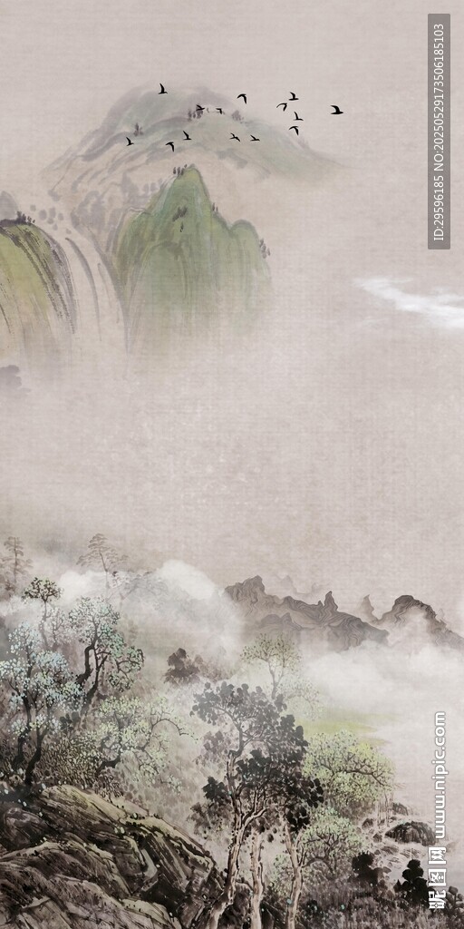 高檔 意境玄關(guān)新畫 TIF分層