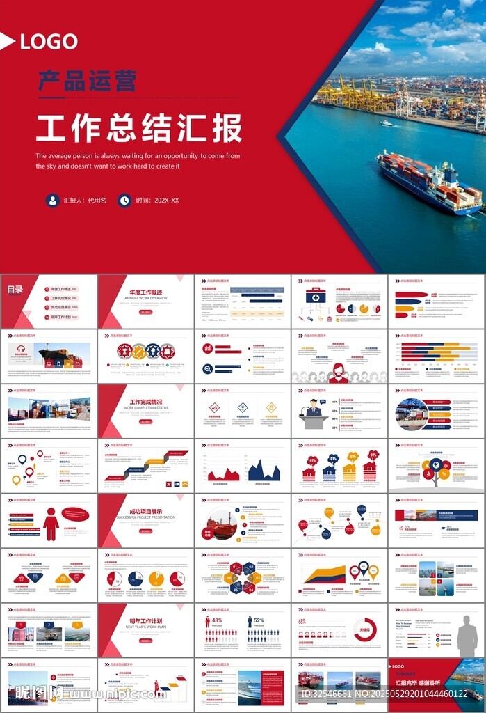 港口碼頭海運物流進出口總結計劃