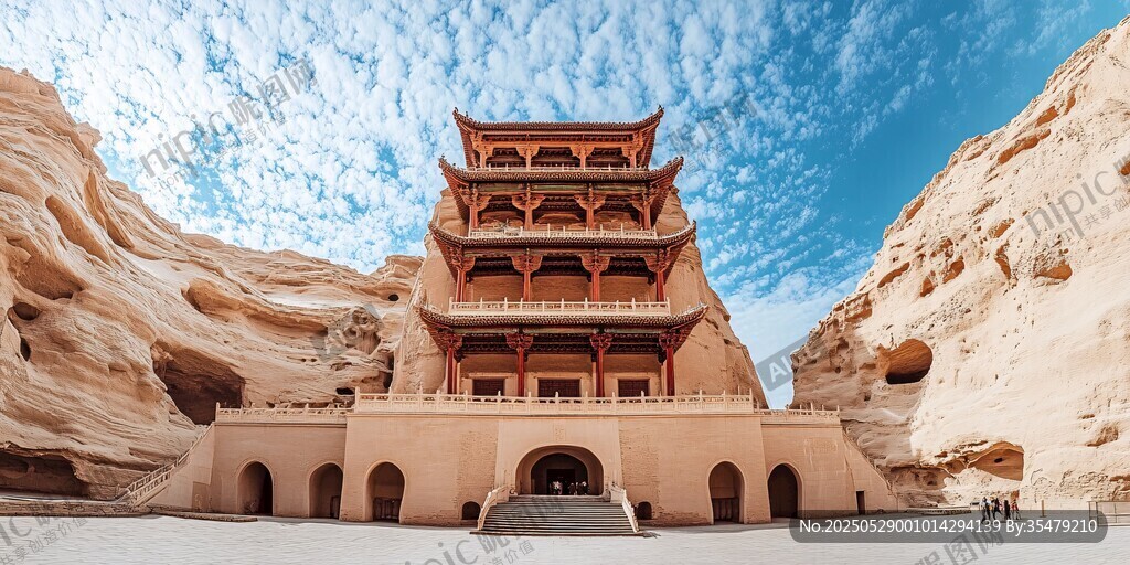 敦煌莫高窟古建筑風采
