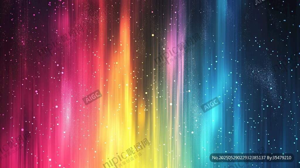 夢幻炫彩流動星空背景