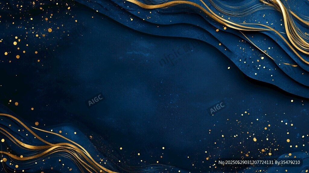 深藍金紋背景圖
