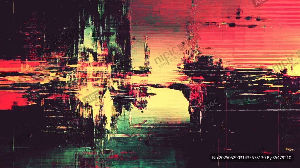 賽博朋克風(fēng)城市光影景觀