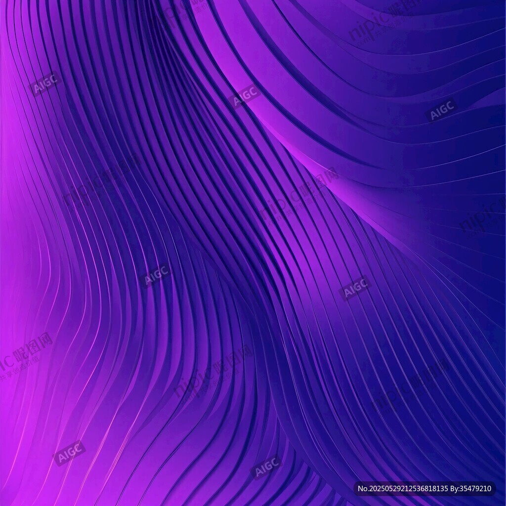 夢幻紫色波紋抽象背景圖