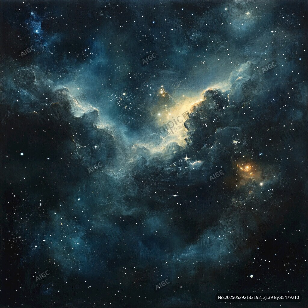 夢幻星空宇宙星云景象