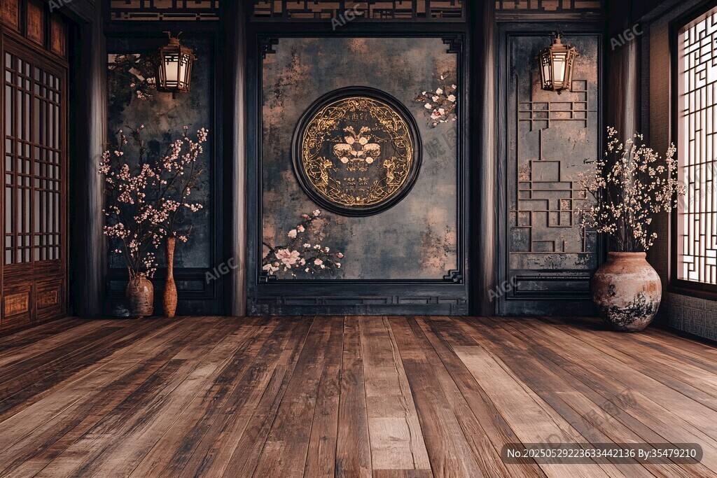 中式古風(fēng)典雅室內(nèi)空間