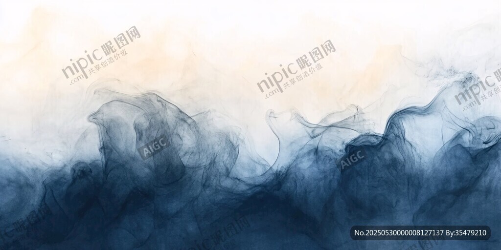 水墨云霧抽象藝術(shù)背景圖