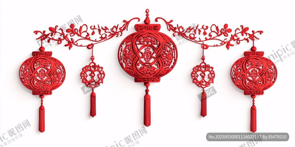 中式紅掛飾 喜慶氛圍感拉滿