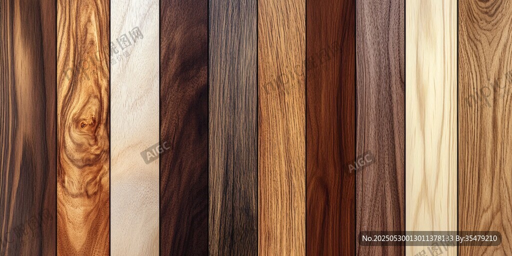 多樣木材紋理展示