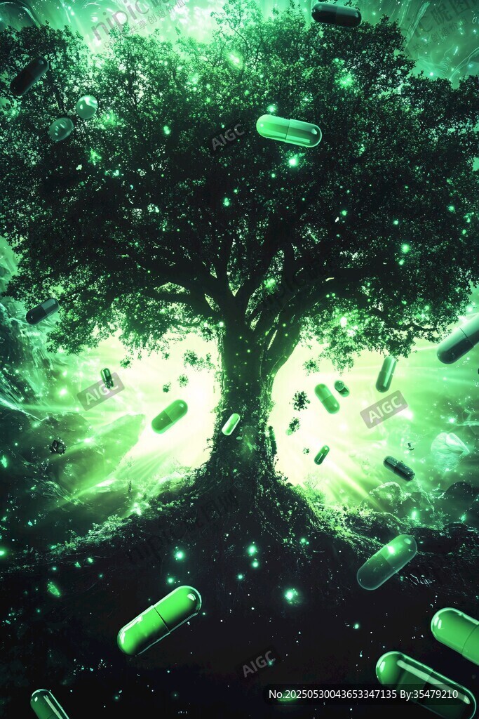 夢(mèng)幻綠藥樹奇幻景象
