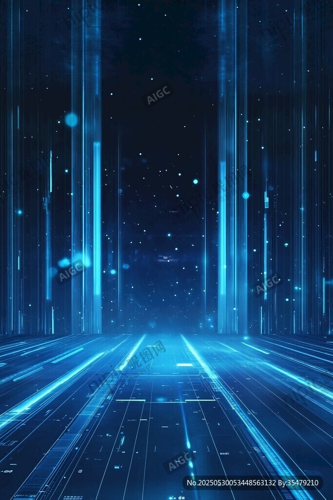 科技感未來通道背景畫面