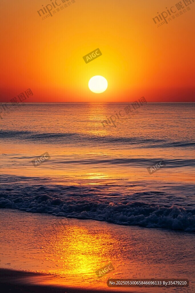 海上落日美景