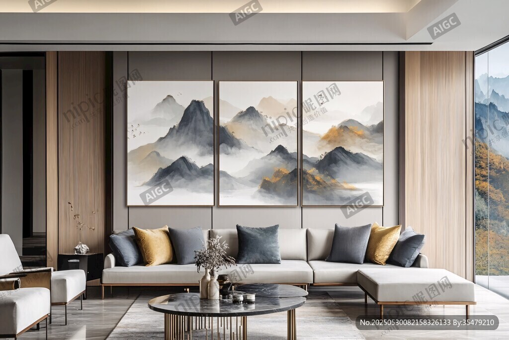 現(xiàn)代中式風(fēng)客廳優(yōu)雅景致