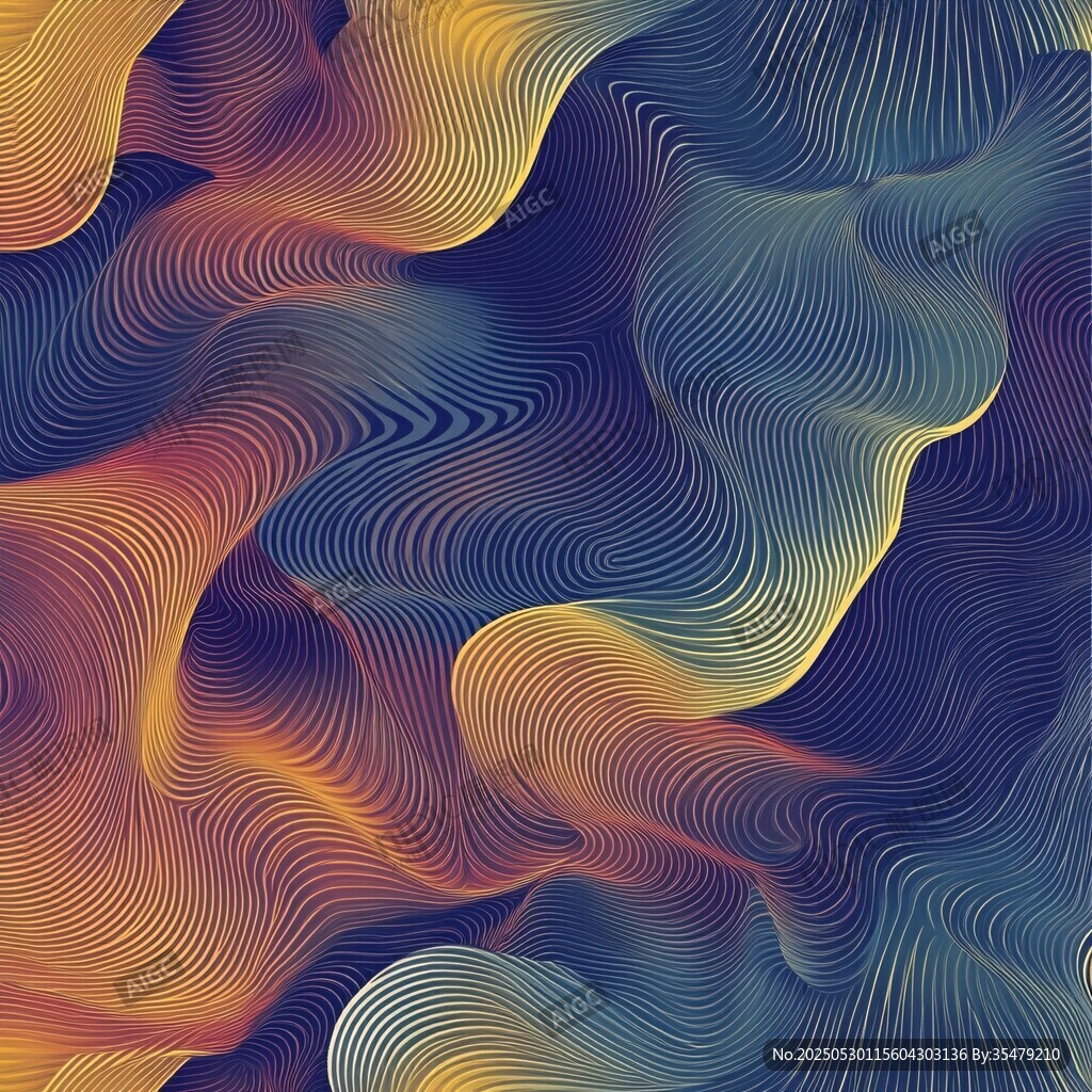 流體漸變抽象波紋背景圖