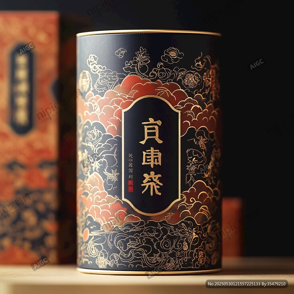 傳統(tǒng)中式貢茶精美鐵罐包裝