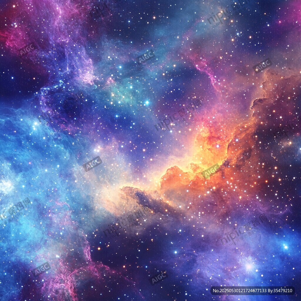 夢(mèng)幻絢爛的深邃宇宙星空
