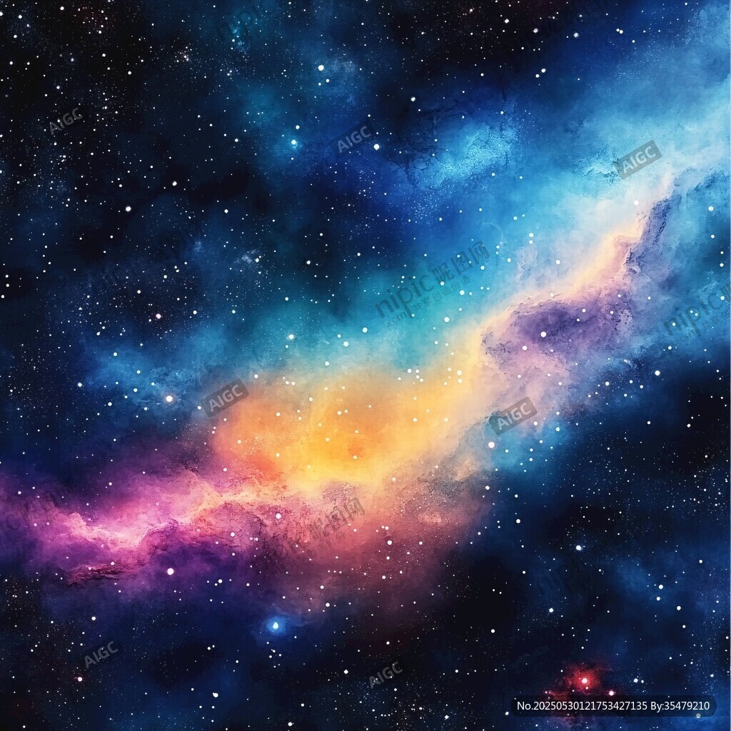 夢幻絢麗的璀璨星空