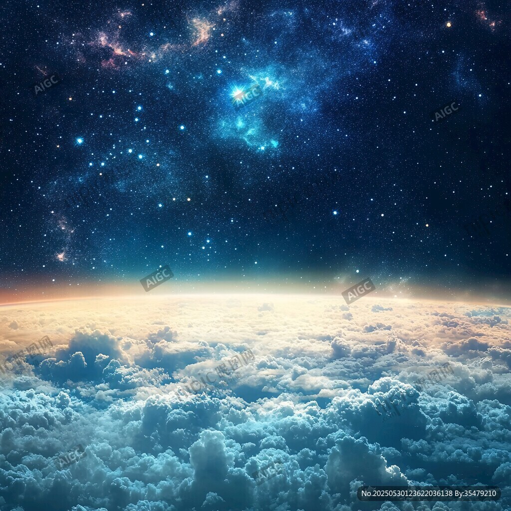 夢幻星空云海壯麗景觀