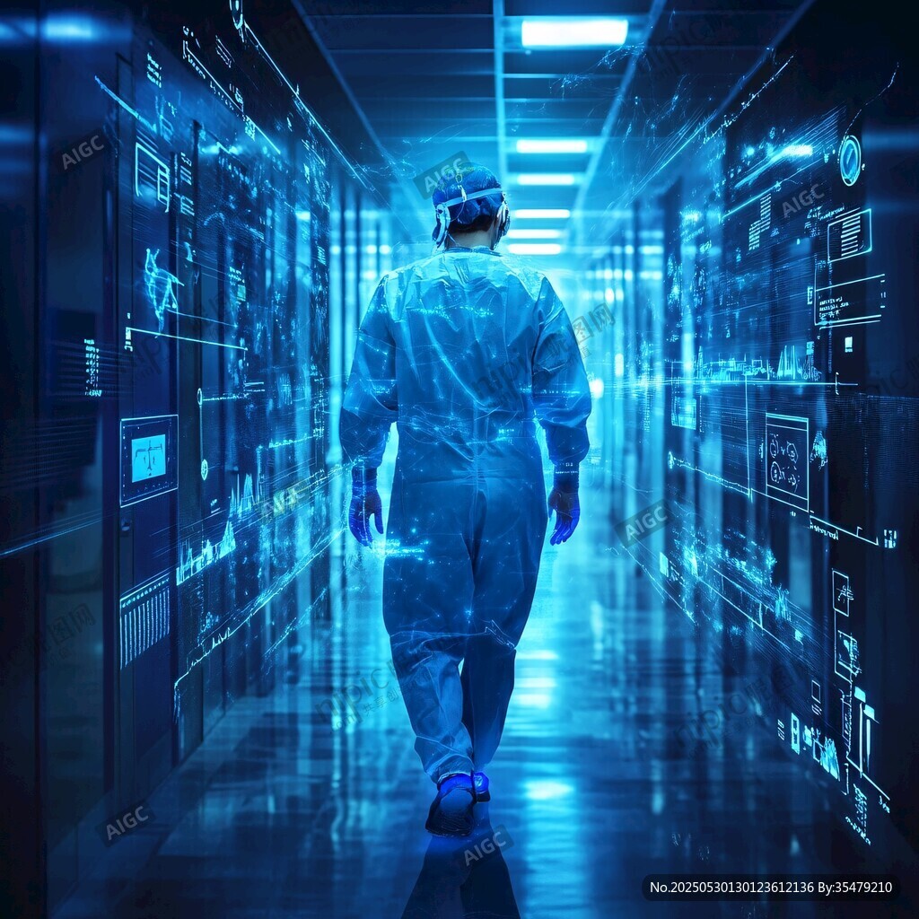 科技走廊中的神秘工作者