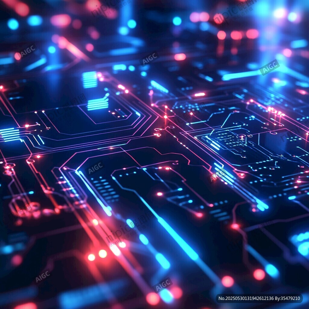 炫彩科技風(fēng)電路板特寫