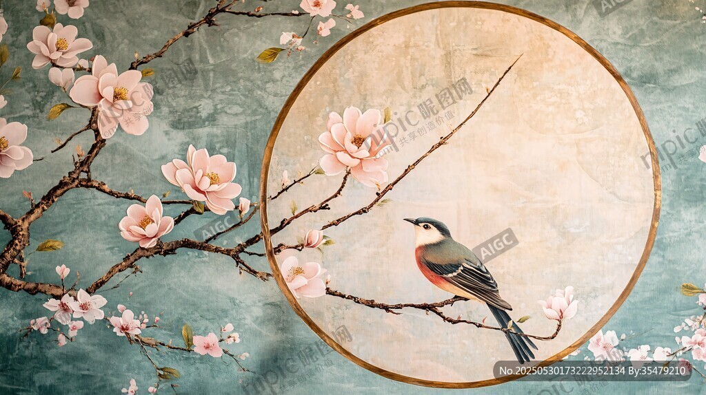 花鳥(niǎo)入畫(huà) 中式典雅景致