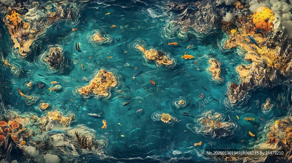 奇幻海底景觀 多彩海洋世界