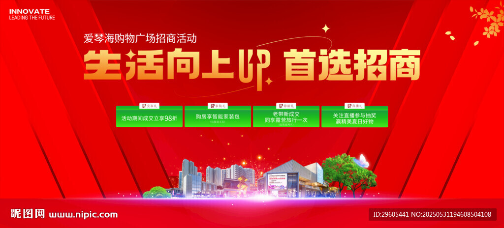 房地產(chǎn)商場招商展板