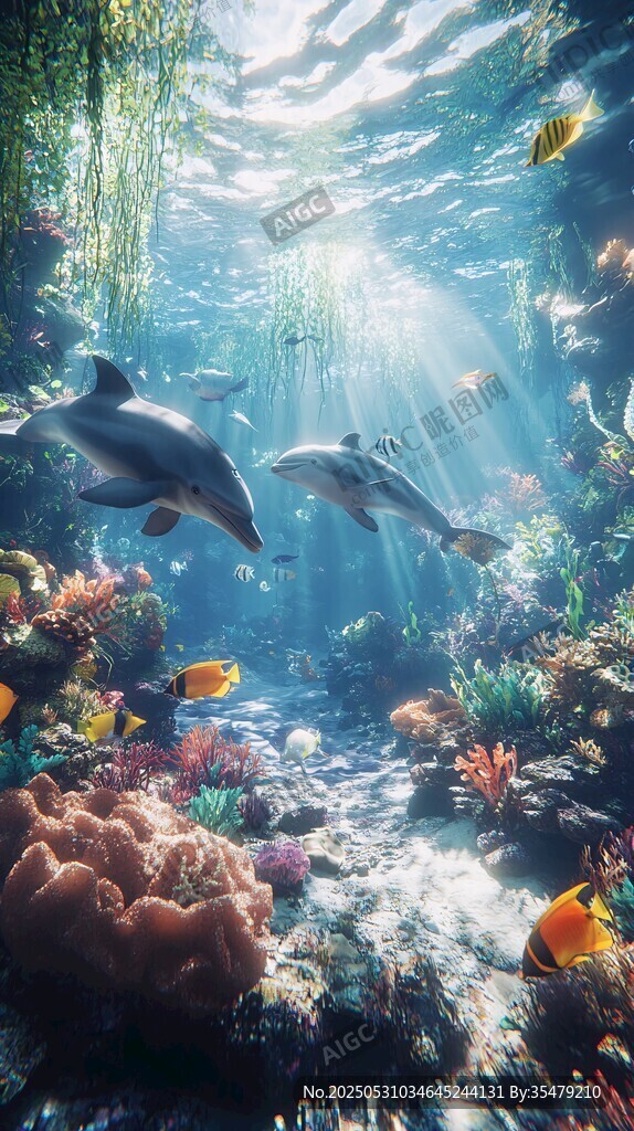 夢幻海底世界 海豚共舞