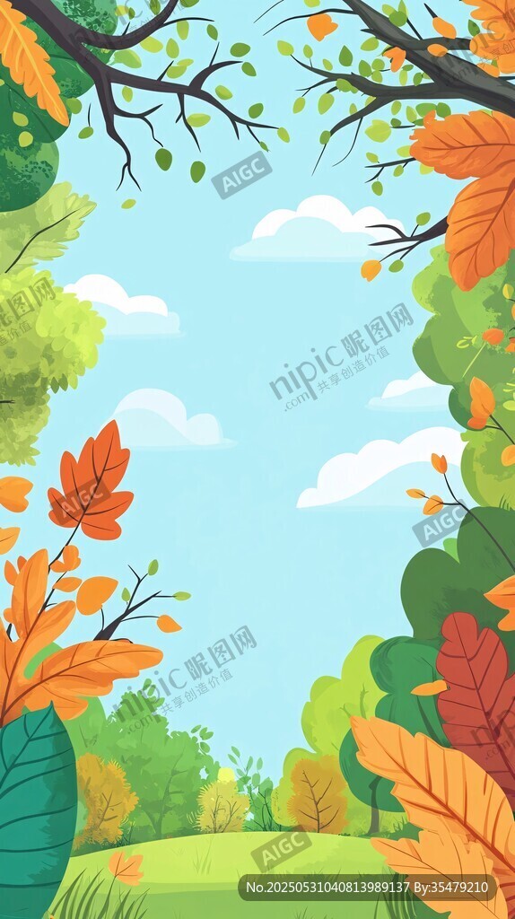 秋日森林美景