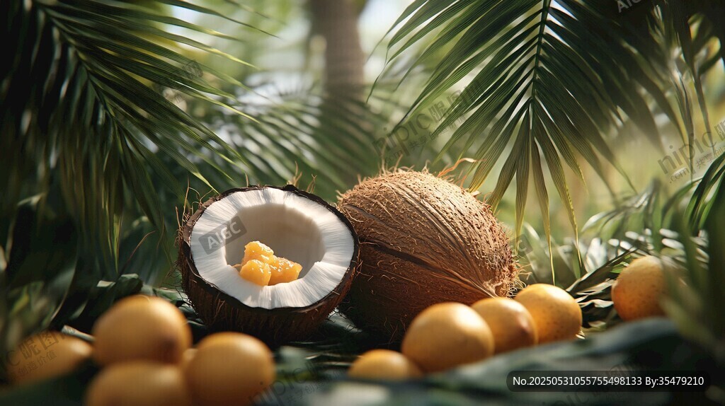 椰果與金果的熱帶風(fēng)情