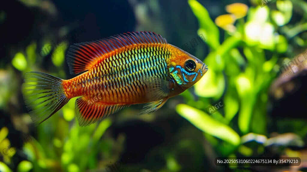 五彩斑斕的熱帶觀賞魚(yú)