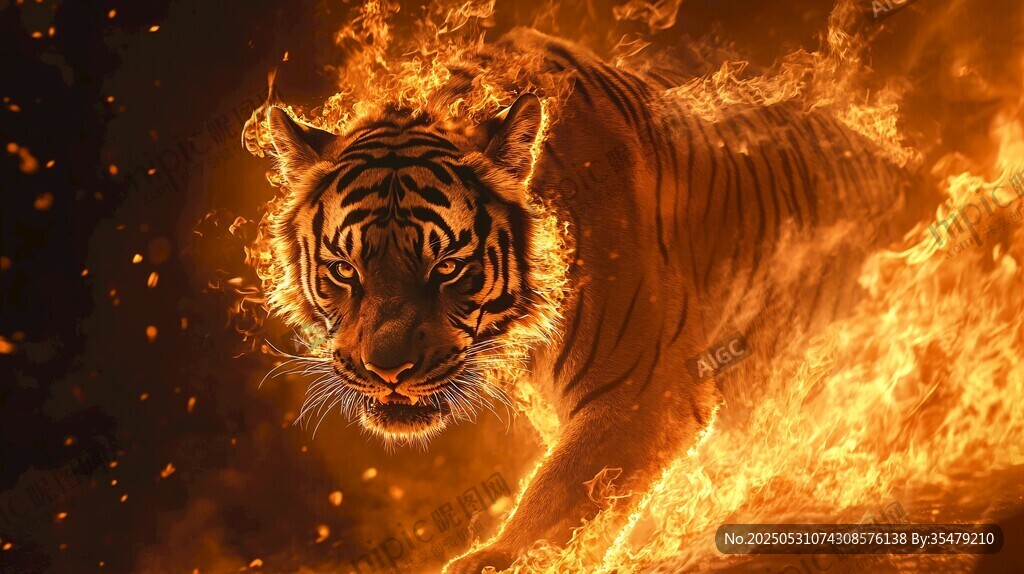火焰猛虎 霸氣的力量象征