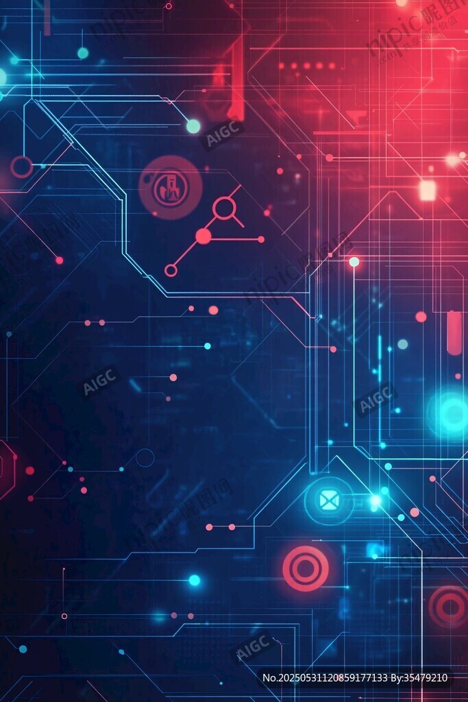 科技感電路背景圖案