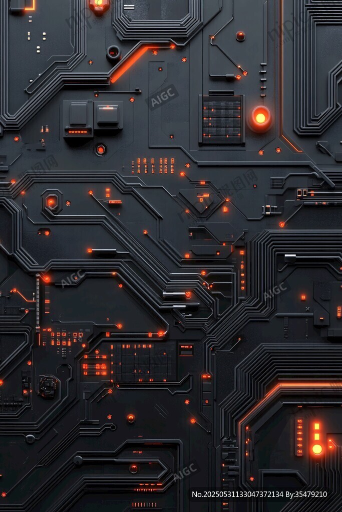 科技感十足的電路板圖案