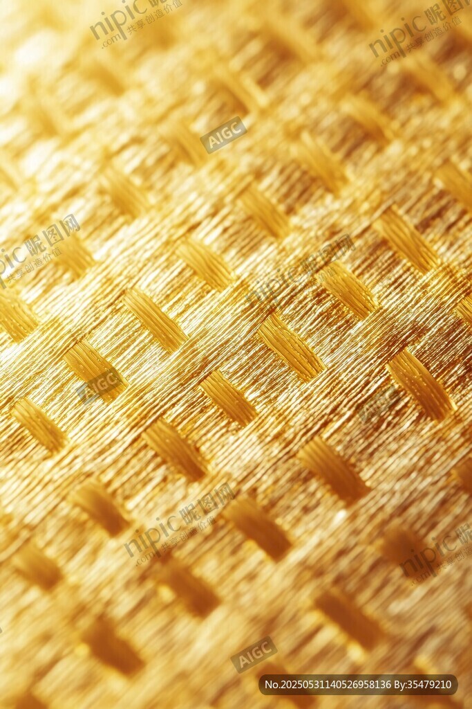 金色編織紋理精美細節