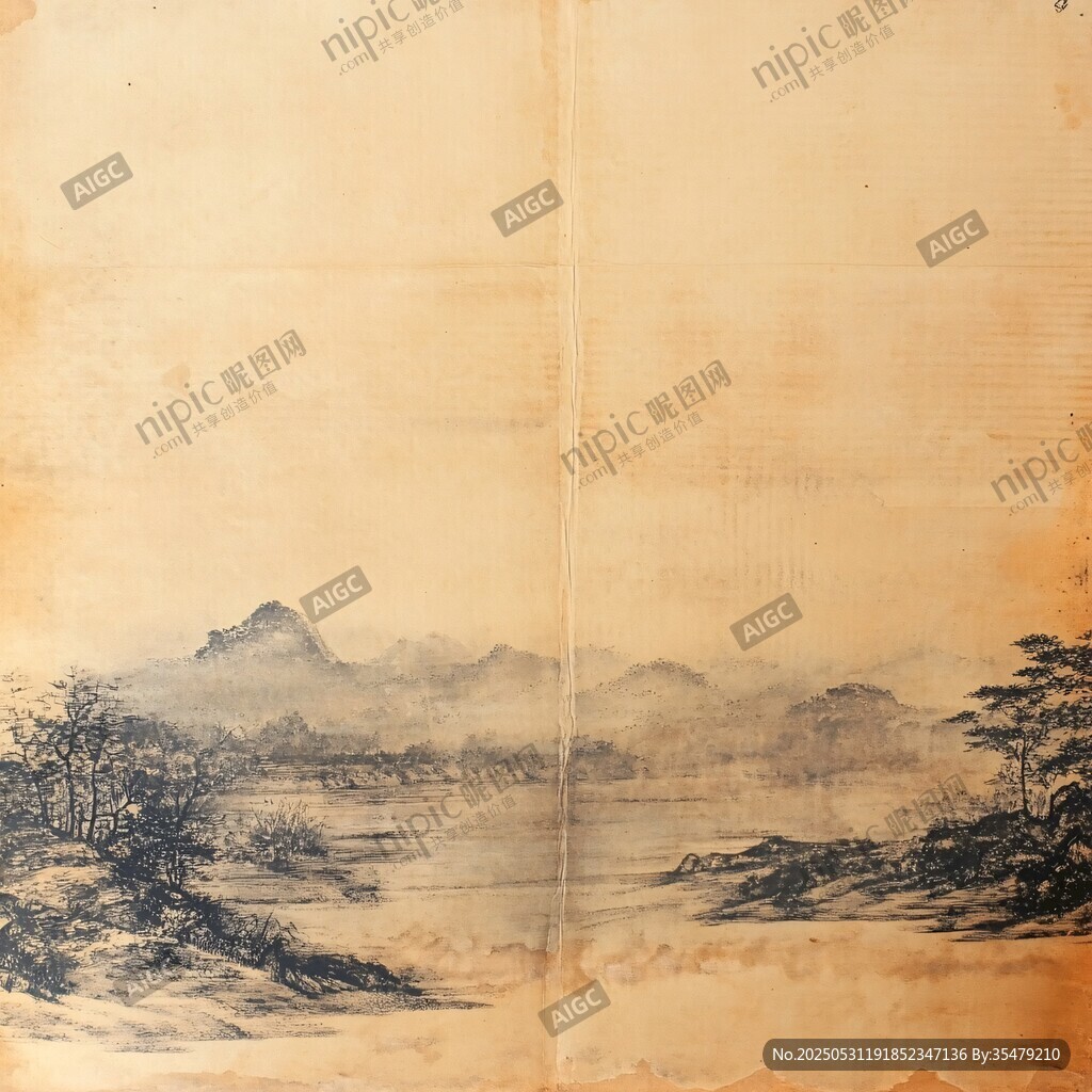 古意山水畫卷