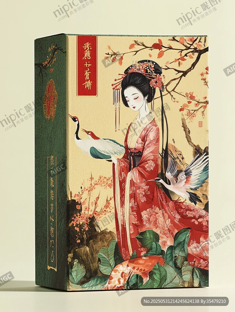 古風(fēng)仕女圖包裝盒