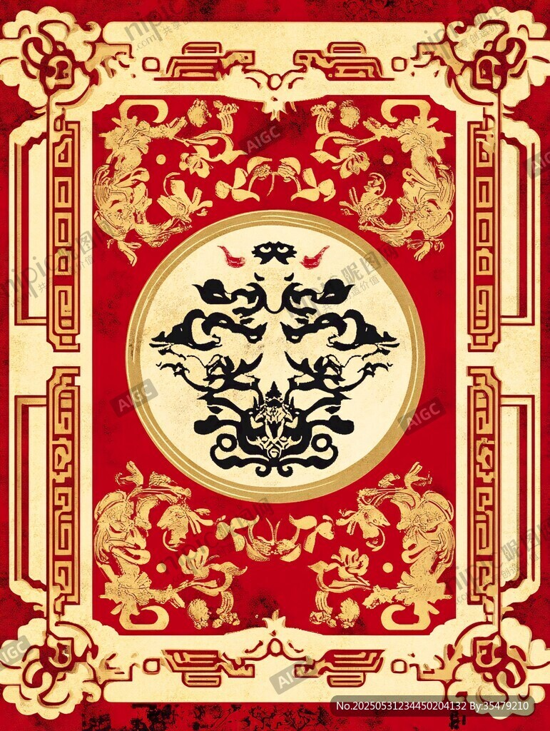 中式傳統(tǒng)吉祥花紋圖案
