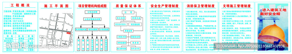 工程施工建筑工地制度牌