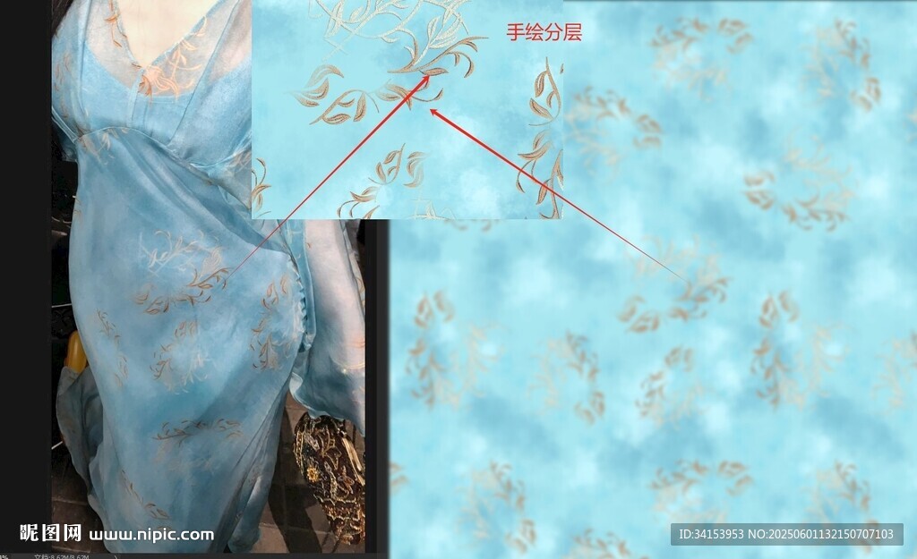 扎染花  大牌花
