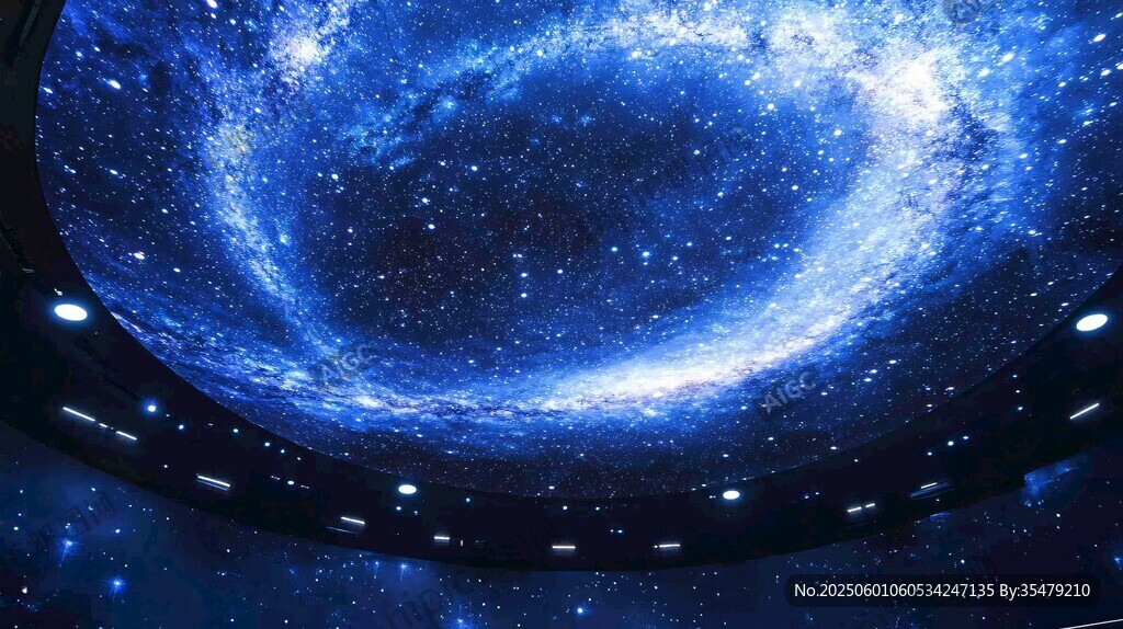 夢幻璀璨的宇宙星空穹頂