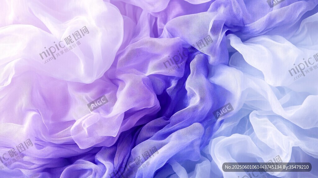 夢(mèng)幻漸變紫色輕柔織物