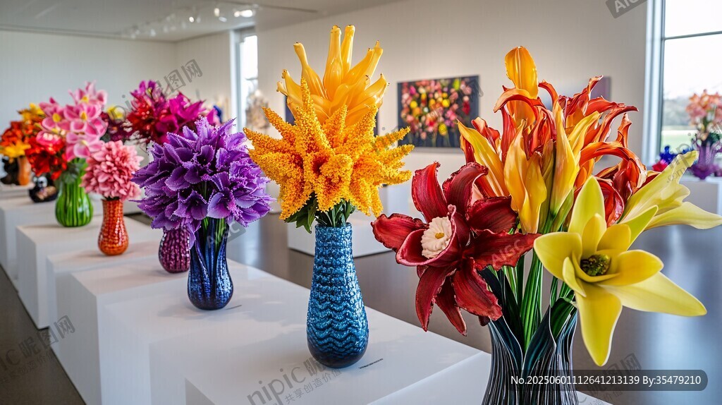 多彩插花藝術展示
