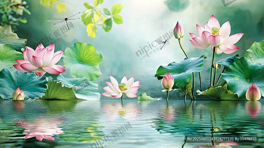 夏日荷塘美景