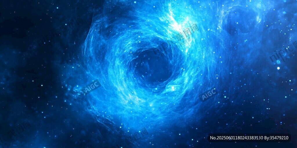 夢(mèng)幻藍(lán)色宇宙漩渦星云